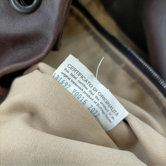 Bottega Veneta Hand Bag Brown Leather